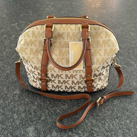 NWT MICHAEL MICHAEL KORS BEDFORD BELTED MD SATCHEL BAG - Picture 1 of 14